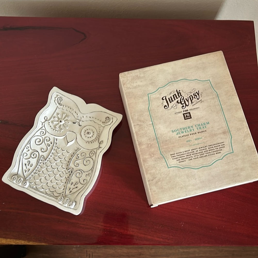 Junk Gypsy Collection x PB Teen | Southern Charm Owl Jewelry Tray | Pottery Barn